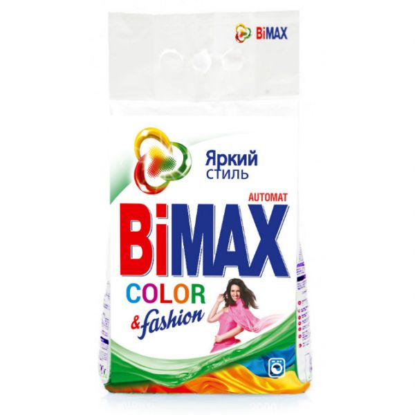 Bimax Стиральный порошок автомат Color&amp;Fashion 3000г