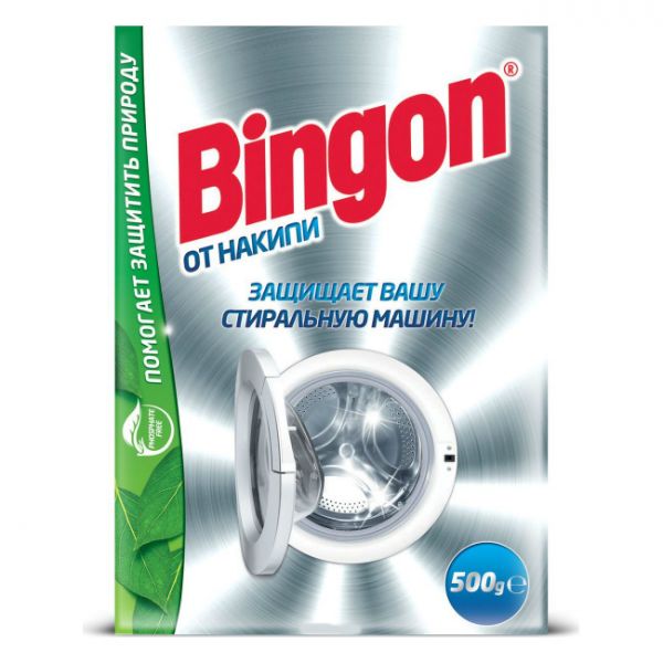 Bingon средство от накипи для защиты стиральных машин 500г Bingon средство от накипи для защиты стиральных машин 500г