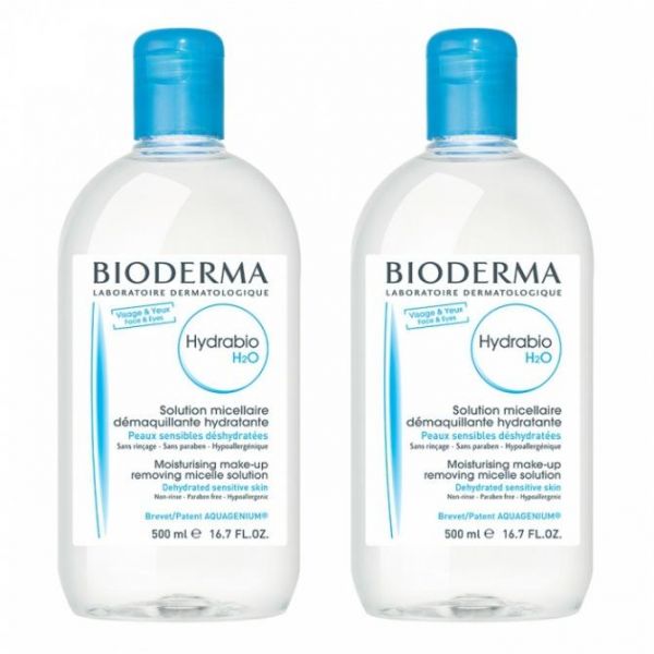Bioderma Hydrabio H2O мицеллярная вода 500 мл 2 шт.