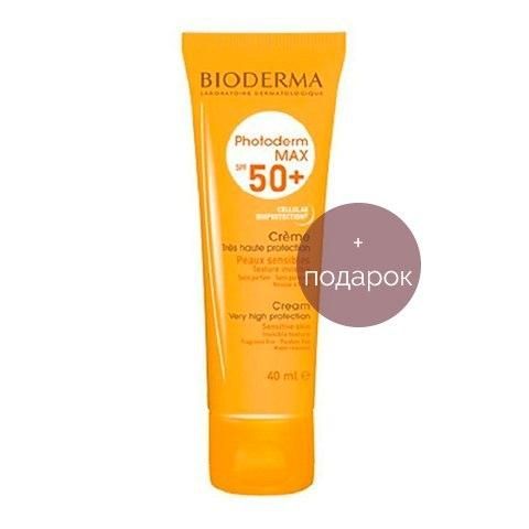 Bioderma Photoderm Max набор крем солнцезащитный SPF 50+ 40 мл +Молочко после солнца 100 мл 1 уп.