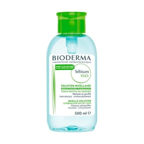 Bioderma Sebium H2O мицеллярная вода очищающая флакон-помпа 500 мл