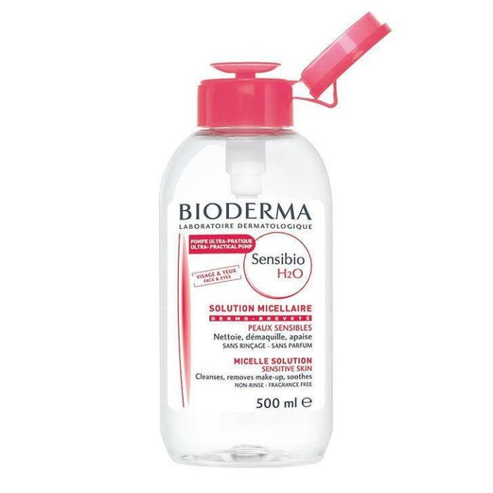 Bioderma Sensibio H2O мицеллярная вода очищающая флакон -помпа 500 мл