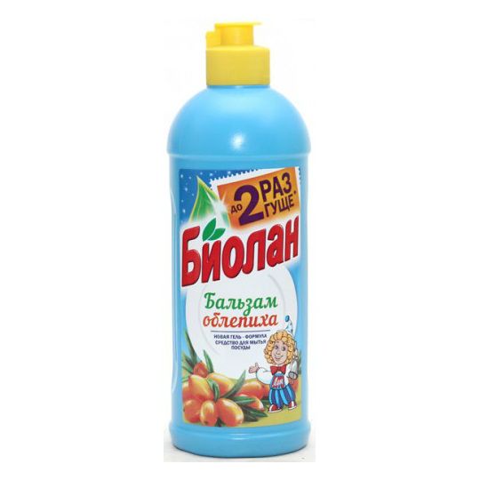 Биолан Жидкость для мытья посуды Бальзам облепиха 900мл