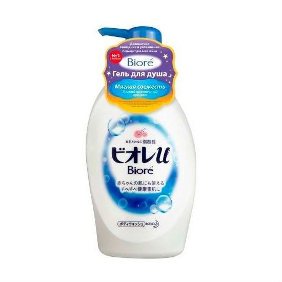 Biore Гель для душа Мягкая свежесть 480 мл Biore Гель для душа Мягкая свежесть 480 мл