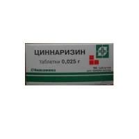 Циннаризин таб 25мг n50 бан полим инд уп годен до 12.2014г