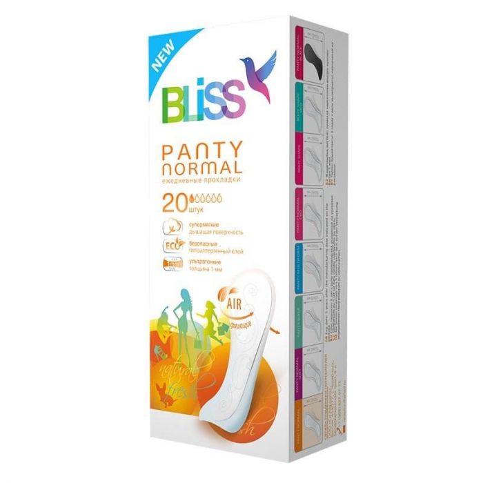 Bliss прокладки ежедневные Panty Normal 20 шт