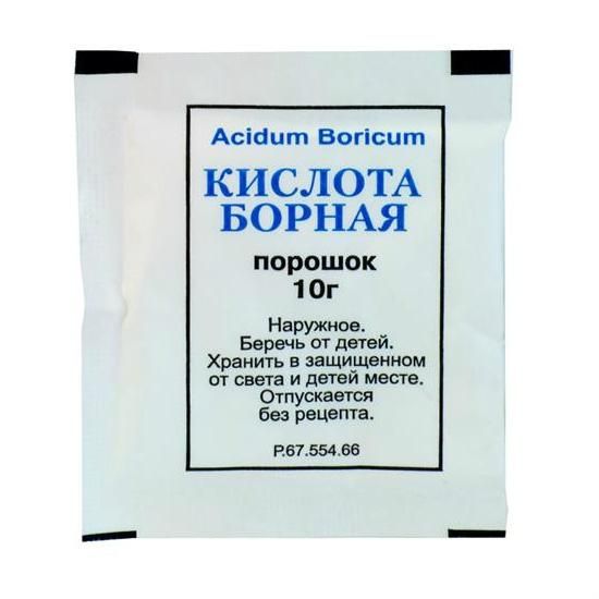 Борная кислота порошок, 10 г Борная кислота порошок, 10 г