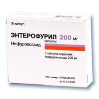Энтерофурил капс. 200мг №16 Энтерофурил капс. 200мг №16