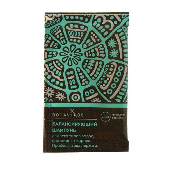 Botavikos Шампунь балансирующий натуральный свежесть и энергия саше 10 мл