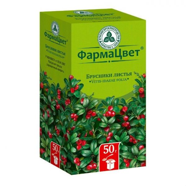 Брусники листья пачка, 50 г Брусники листья пачка, 50 г