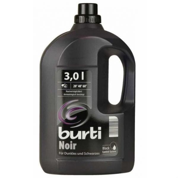Burti средство для стирки синтетическое жидкое для черного и темного белья Noir 3 л упак.