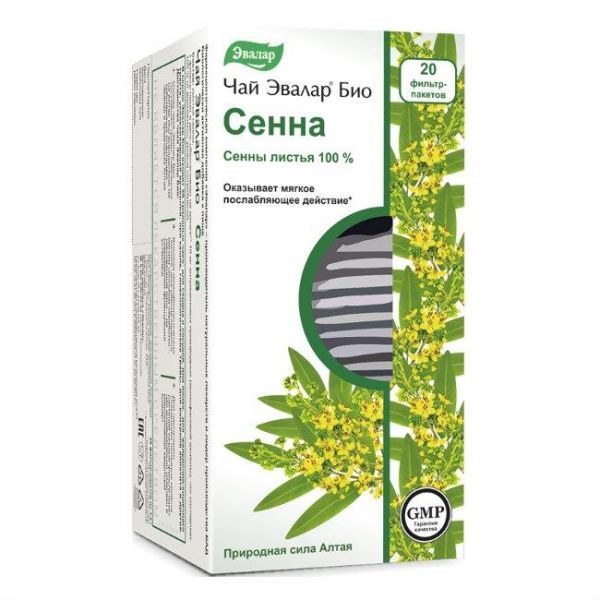 Чай Эвалар Био Сенна фильтрпакетики 1,5 г 20 шт. Чай Эвалар Био Сенна фильтрпакетики 1,5 г 20 шт.