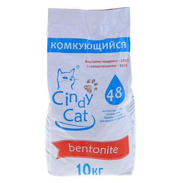 Cindy Cat Наполнитель bentonite комкующийся 10кг