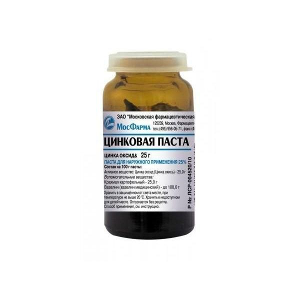 Цинковая паста паста, 25 г Цинковая паста паста, 25 г