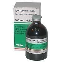 Цисплатин-Тева конц. для р-ра для инфузий 0,5 мг/мл флаконы 100 мл