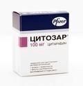 Цитозар лиофилизат для пригот. р-ра для иньекций 100 мг флаконы 1шт.+р-ль ампулы