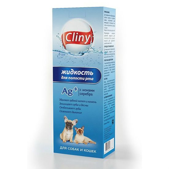 Cliny Жидкость для полости рта для кошек 100 мл