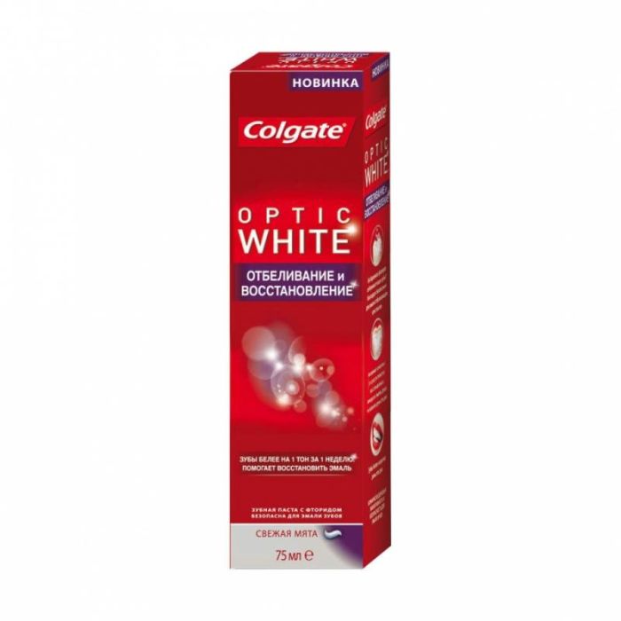 Colgate Optic White Зубная паста отбеливание и восстановление 75 мл