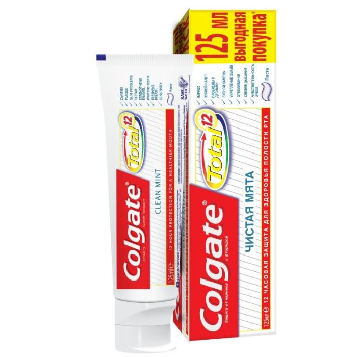 Colgate зубная паста Total 12 Чистая мята 125 мл