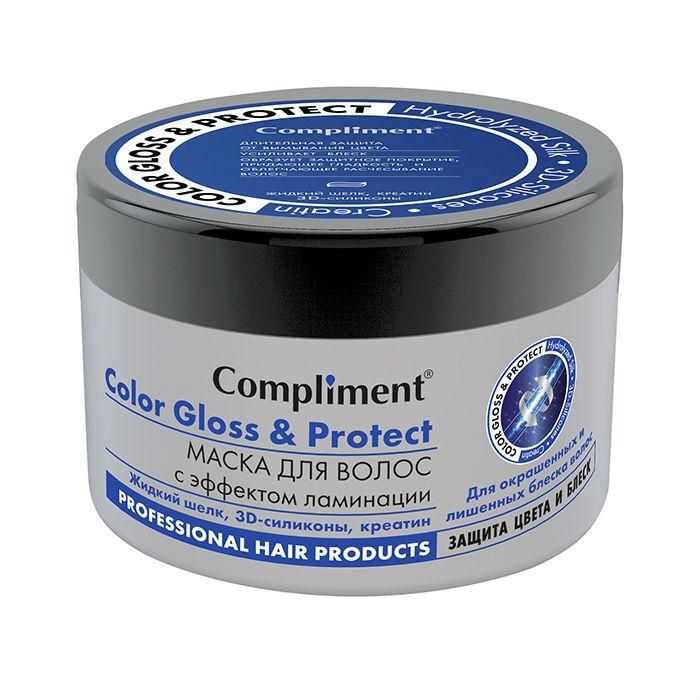 Compliment Маска для волос Color Gloss &amp; Protect с эффектом ламинации Защита цвета и блеск 500мл