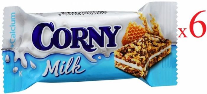 Corny Milk Батончик злаковый с молочным наполнителем, медом 30г