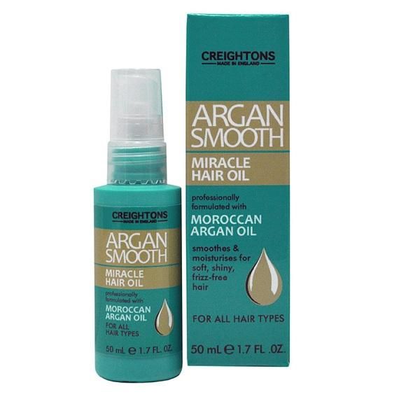 Creightons Argan Smooth Питательное масло с экстрактом арганы для придания блеска и гладкости волосам 50мл