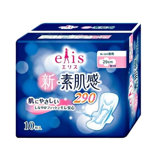 Daio Megami ElisNewSkin Гигиенические прокладки с крылышками (Макси+) 29см 10шт Daio Megami ElisNewSkin Гигиенические прокладки с крылышками (Макси+) 29см 10шт