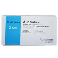 Анальгин ампулы 50%, 2 мл, 10 шт. Анальгин ампулы 50%, 2 мл, 10 шт.