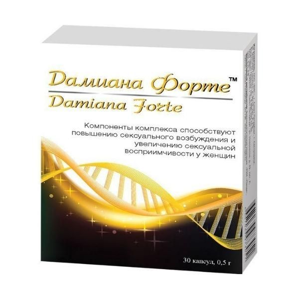 Дамиана Форте капсулы 0,5 г 30 шт. Дамиана Форте капсулы 0,5 г 30 шт.