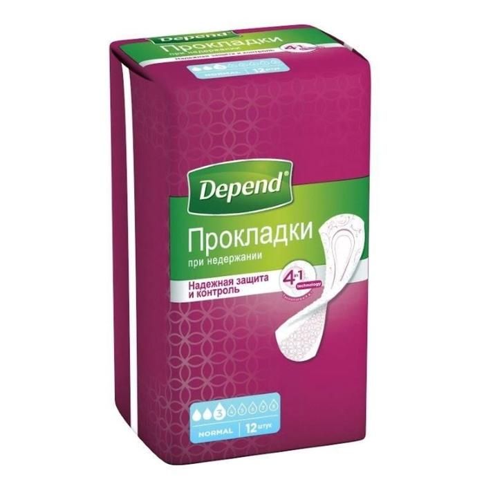 Депенд (Depend) Прокладки Normal 12 шт.