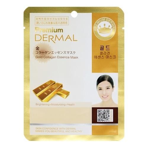 Dermal Premium Маска с коллагеном и коллоидным золотом Золотой блеск 25г