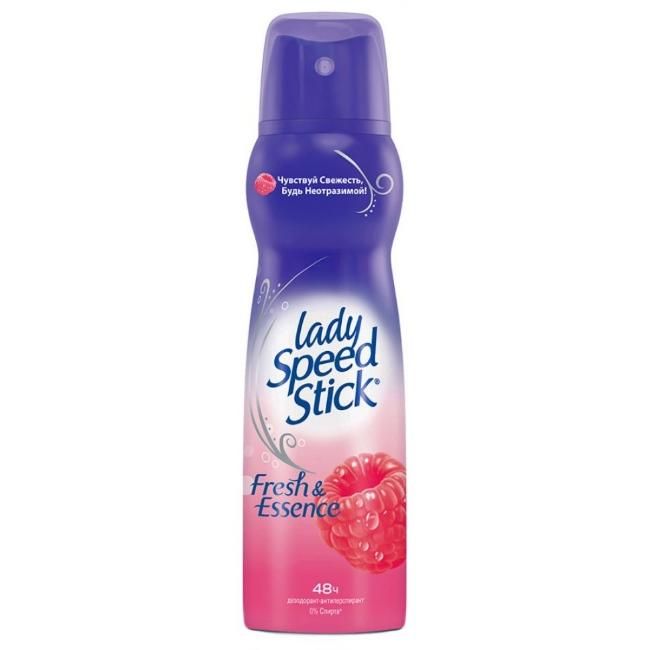 Дезодорант Леди Спид Стик (Lady Speed Stick) спрей Fresh&amp;Essence Juicy Romance Малина 150 мл упак.