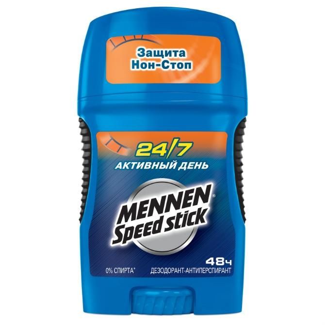 Дезодорант Мэннен (Mennen) Speed Stick 24/7 Активный день твердый 50 г