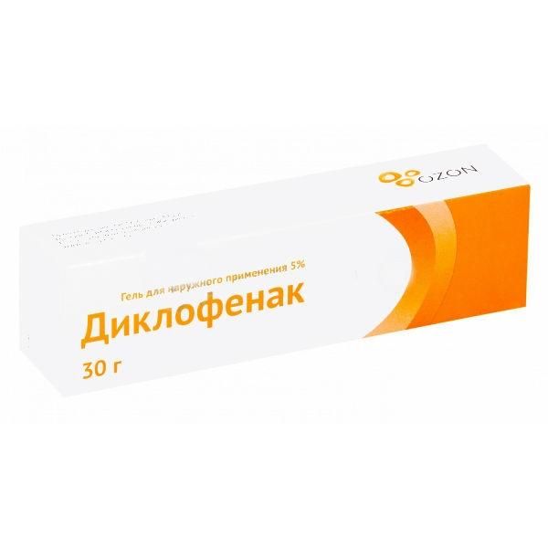 Диклофенак гель 5%, 30 г