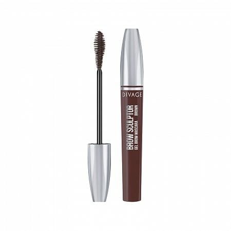 Divage Brow Sculptor Gel Brown Тушь для бровей тон 01 коричневый