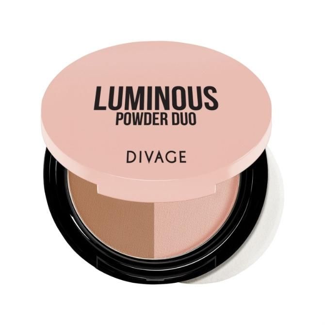 Divage Luminous Powder Duo Пудра компактная двухцветная тон 01