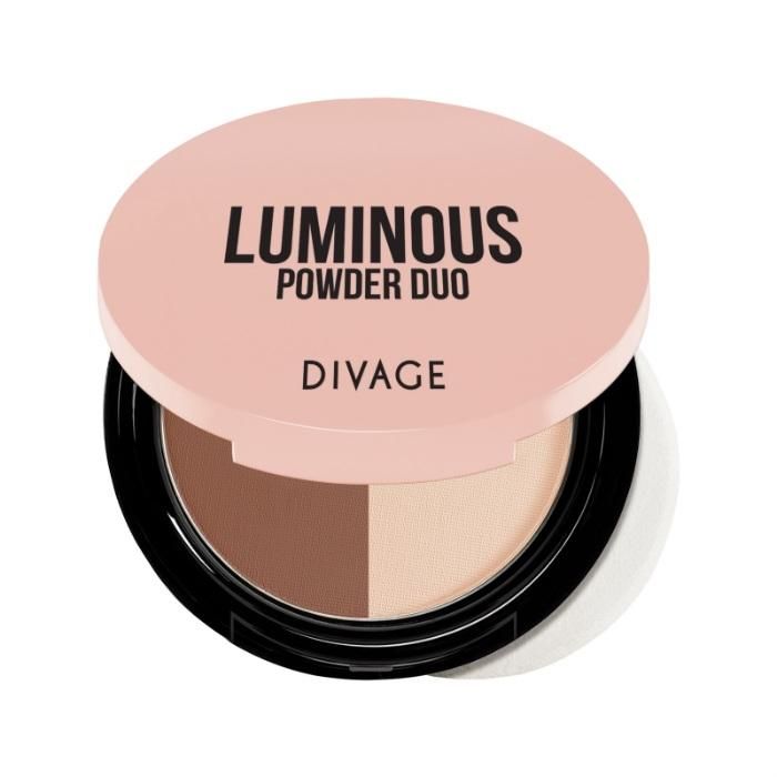 Divage Luminous Powder Duo Пудра компактная двухцветная тон 02