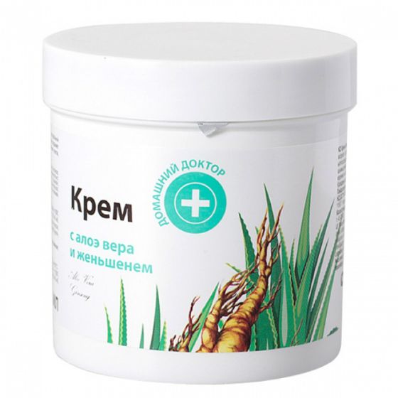Домашний Доктор Крем универсальный Алоэ Вера и Женьшень против старения кожи 250мл Домашний Доктор Крем универсальный Алоэ Вера и Женьшень против старения кожи 250мл