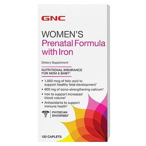 ДжиЭнСи (GNC) Формула с железом д/берем. женщин (Women`s Prenatal Formula With Iron) табл.120 шт. упак.