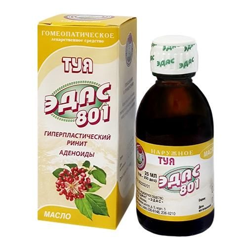 Туя эдас - 801 масло фл 25 мл Туя эдас - 801 масло фл 25 мл