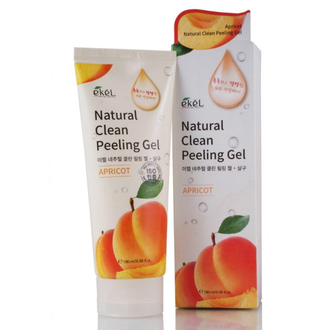 Ekel Пилинг-скатка с экстрактом абрикоса Apricot Natural Clean Peeling Gel 180 мл