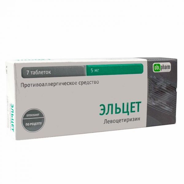 Эльцет таблетки покрыт.плен.об. 5 мг 7 шт