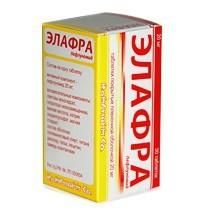 Элафра таб. п/о плён. 10мг №30 Элафра таб. п/о плён. 10мг №30