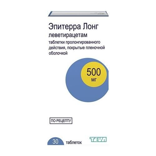 Эпитерра Лонг таблетки покрыт.плен.об. 500 мг 30 шт.