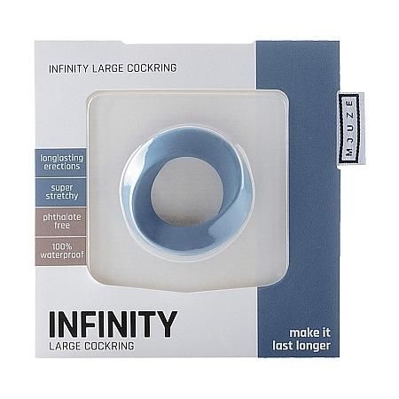 Эрекционное кольцо Infinity Large Blue 1 шт.