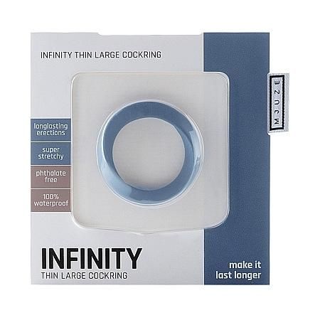 Эрекционное кольцо Infinity Thin Large Blue 1 шт.