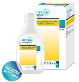 Этривекс шампунь 0.05%, 60 мл
