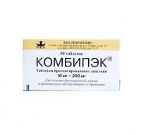 Комбипэк таблетки пролонгированного действия 10 мг+200 мг, 50 шт.