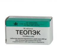Теопэк таб. пролонг. действ. 200мг №50