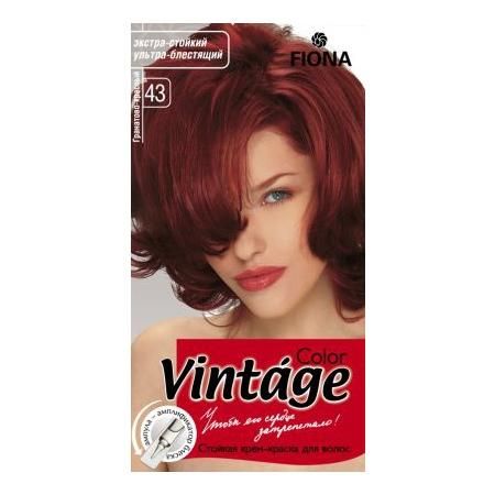 Fiona Vintage Color тон 43 Гранатово-красный краска для волос